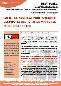Cahier d'acteur n°15 - Syndicat Professionnel des Pilotes des ports de Marseille et du Golf de Fos