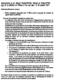 Contribution de M. Robert Franceschi