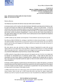 Courrier de M. Romuald Meunier